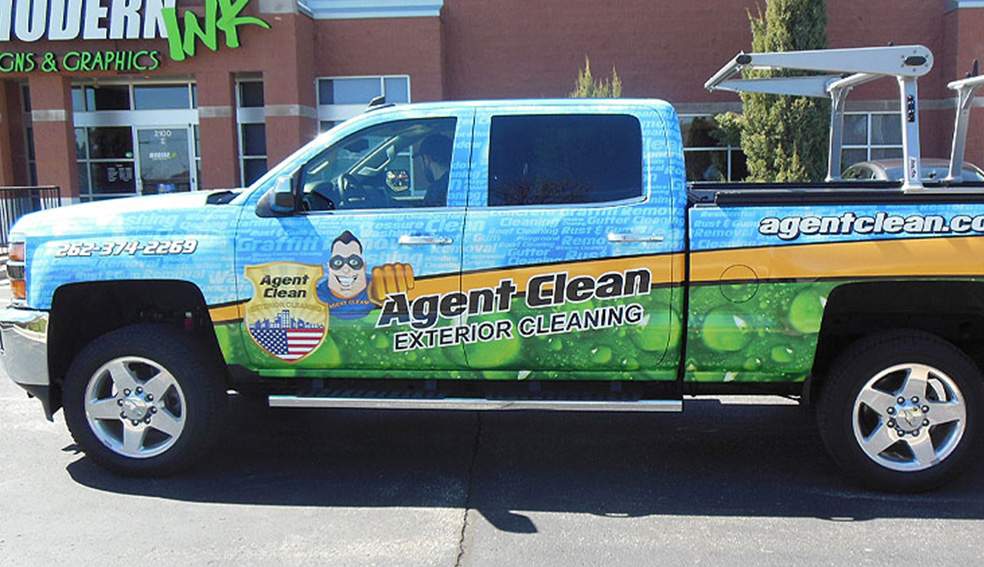 Get a custom truck wrap at Modern Ink Signs
